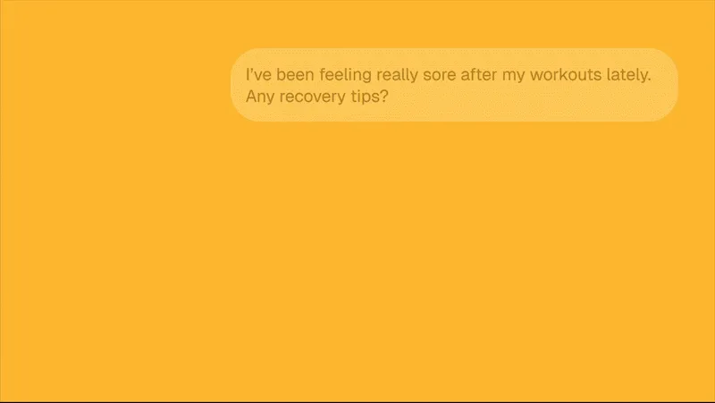 In-chat ad based on user interaction.